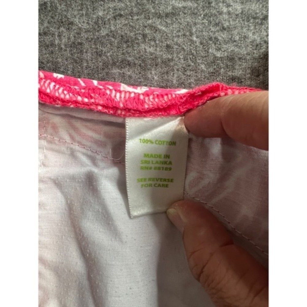 Lilly Pulitzer Pink White Giraffe Print Shorts Womens Casual Summer Tropical - Picture 10 of 12